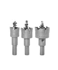 Get Ready For Heavy Duty Metal And Plastic Drilling With This Awesome 3 Piece Tct Carbide Hole Saw Set Featuring 20mm 25mm And 30mm Bits That Lock Stable, Drill Clean And Cut Tough Materials Like A Boss Without Any Slippage Or Hassle. 3 TCT hole saw bits, 20mm, 25mm, 30mm, for metal and plastic