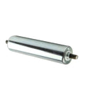 Heavy Duty Galvanized Steel Gravity Roller Conveyor System With 201 Stainless Rollers And Rust Resistant End Caps For Durable Warehouse And Assembly Line Transport In Multiple Lengths 200 250 300 400 500mm, single steel roller