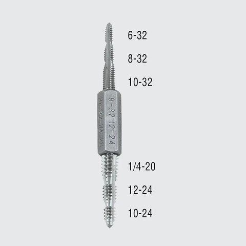 Double Ended Replacement Tap For Klein Tools Multi Bit Tap Tool Replacement for common thread sizes 6-32 to 10-24