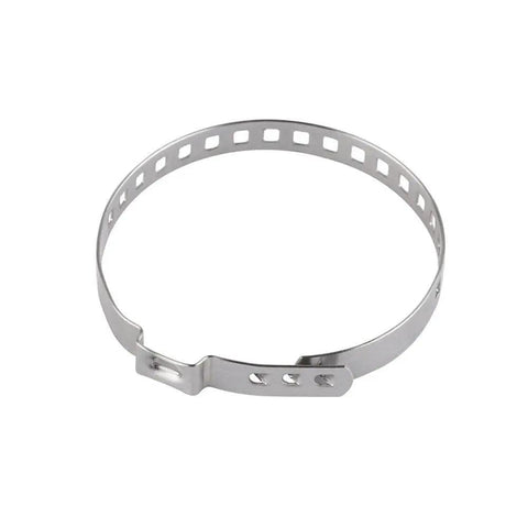 Universal Adjustable CV Joint Boot Clamp Kit In Stainless Steel 304, single large clamp view, durable design