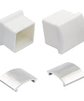 Rubber End Caps For Ladder Standoff And Stabilizer Replacement Fits AC78 And AC76-4 Pack, white square end caps