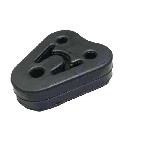 Universal Heavy Duty Exhaust Hanger Rubber Mount Plastic Insulator Bracket Support Kit That Totally Dampens Vibration And Reduces Noise For Any Car Or Truck Under The Hood Heat Resistant And Weatherproof black rubber exhaust mount with 3 bolt holes