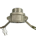 Cam And Groove Aluminum Hose Fitting Type B Female Coupler To One And A Quarter Inch NPT Male Thread, 250 PSI Rating