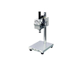 Digital Rubber Hardness Tester mounted on sturdy stand for precise Shore A and B readings in busy shops and techs.