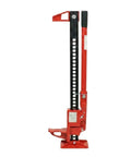 Heavy Duty Farm Jack 7000 Lb Capacity 48 Inch Ratcheting Utility Jack for Trucks SUVs ATVs UTVs Tractors, red steel build