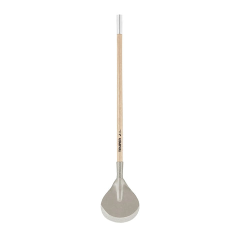 Multi Purpose Sharp Coa Hoe With 43 Inch Tropical Wood Handle And Induction Hardened 4 mm Steel Blade For Heavy Duty Clearing Roots And Weeding In The Garden A Real Yard Work Beast Model 10896 with wooden handle and steel blade.