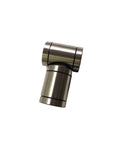 Four Pack LM10UU Linear Bearing Bushing 10mm CNC Linear Bearings for Rods and Rails Smooth Motion Low Friction Easy Install Durable Steel Construction for Precise Gantry and CNC Projects, steel bearing close-up