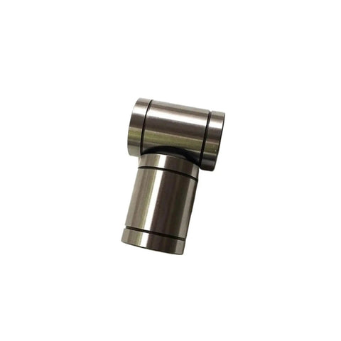 Four Pack LM10UU Linear Bearing Bushing 10mm CNC Linear Bearings for Rods and Rails Smooth Motion Low Friction Easy Install Durable Steel Construction for Precise Gantry and CNC Projects, steel bearing close-up