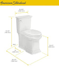 Heavy Duty Two Piece Elongated Toilet Featuring Reliable Powerwash Rim And Comfort Height Design For No Fuss Daily Refresh In Pristine White Porcelain dimensions diagram