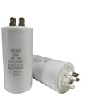 40uF CBB60 Motor Run Capacitor 450V AC Round Cylinder Four Pins Metallized Polypropylene Film Drop In Replacement For Motors