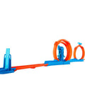Triple Loop Track Set For Kids With 1 To 64 Scale Vehicle Build Crazy Tracks With 3 Loops Speed Snap Tracks And Adapters shown