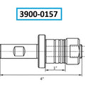 Technical diagram of Straight Shank Stub Mill Arbor Five Eighths Inch Arbor One Half Inch Shank Pro Grade Built Tough 40Cr Steel