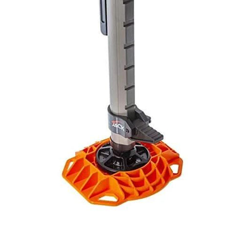 Beefy Heavy Duty Jack Base For Off Road Jacks, 15,400 Lb Load Capacity, Low Profile HDPE Construction, Non Slip Textured Bottom
