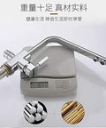 Ch Kitchen Faucet with 360° SwivelDual Handle Drinking Water Filter TapDeck Mounted Mixer with Aerator3-Way Design for Clean Water - LWX on a scale.