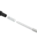 Top Shelf Aluminum Window Screen Plunger Latch And Spring Bolt Kit Secures 7/32 To 7/16 Inch Frames With Rust Resistant Nylon Tip, includes spring and metal components.