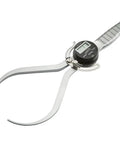 8 Inch Digital Outside Caliper with Big Readout, switch between inch, metric or fraction, handy hold function, for precise measurements.