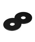 Bulk Pack Fender Washers No 8 Inside Diameter One Inch Outside Diameter Stainless Steel 304 18-8 Black Oxide Flat Washers For Screws And Bolts Durable Heavy Duty Corrosion Resistant, two black washers