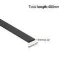 Six Pack Carbon Fiber Strips 0.5x3mm 400mm Pultruded Flat Bars for kites, RC planes, drones, helicopters, and sailboats.