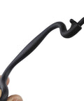 Close-up of 4 Pack Antique Iron Black Drawer Pulls Droop Bail Handles for Kitchen Cabinets and Furniture 102mm Zinc Alloy