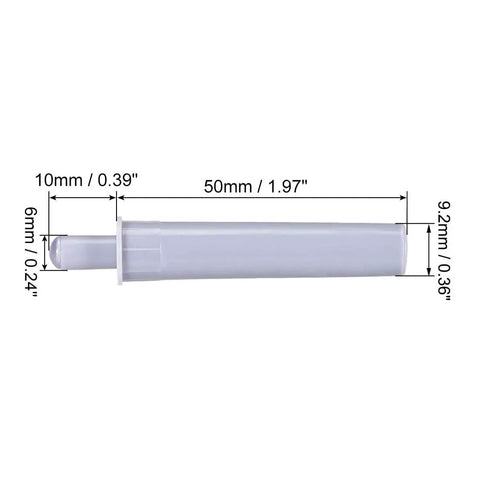 Heavy Duty Gray Soft Close Cabinet Door Buffers And Drawer Stoppers Ten Pack Set dimensions showing 60x9.2mm overall size.