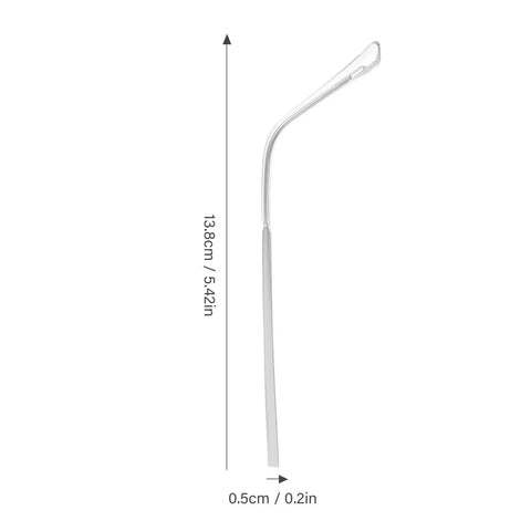 Side view of Metal Eyeglass Arms Replacement Pair For Eyewear And Sunglasses With Slip Design, shown with dimensions 13.8cm x 0.5cm.