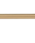 Malin Collection Cabinet Pull Warm Brass Finish With 5 1/16 Inch Mounting Centers, Overall Length 5 3/4 Inches, Projection 1 1/4 Inches