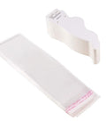 Anklet Display Card Kit With 120 White Blank Jewelry Cards And 120 Clear Self Sealing OPP Bags For Home Biz Store Display