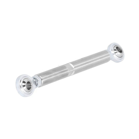 Adjustable Heim Joint Alternator Tensioning Rod Bracket For SBC BBC 350 454 V8 5 1/2 Inch stainless steel construction view.