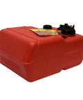 Red EPA Compliant Topside Marine Fuel Tank, 6 Gallons, Low Profile Design With Sight Gauge, Cap Tether And Audible Cap Closure, Model 620049LP