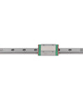 Compact Linear Rail Slide for Industrial Use With High Load Bearing Steel, Quiet Low Friction Movement, Interchangeable Carriage, Built Tough for Solar Equipment and Precision Positioning, side view