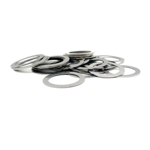 Ultra Thin Stainless Flat Washer Kit 0.2mm Shim 4x7x0.2mm For M3 M4 M5 Screws, 100 Pcs Plumbing Hardware Assortment, stack of stainless steel washers