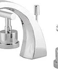 Concord 8 Inch Widespread Lavatory Faucet In Polished Chrome, Brass Construction, Adjustable 8 To 16 Inch Spread