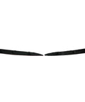 Straight Up Solid Rear Bumper Reflectors For Tesla Model S 2012 To 2021 Red Marker Light Trim left and right pair on white background.