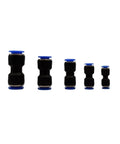 Get These 60pcs Pneumatic Push To Connect Fittings Kit With 4-12mm Pu Air Line Quick Couplers For Easy Tool-Free Assembly And Rock Solid Sealing That Slams It In Place Perfectly, 5 black PU air fittings sizes