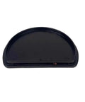 Front view of Water Tank Lid For Capsule Espresso Machines Compatible With C113 D113 And CITIZ Models, black plastic, half-circle shape.