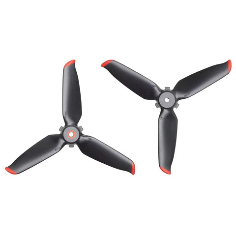 High Performance FPV Drone Propellers for FPV Rigs Durable Easy Mount Balanced Blades for Quick Throttle Response Steady Hover and Smooth Crash Proof Maneuvers, shown in a black finish with red tips, highlighting blade design for precision flight.