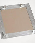 Heavy Duty Removable Attic Access Panel With Rock Solid Aluminum Frame For 30X30 Openings Fits Standard Half Inch Drywall Naturally and keeps spray foam installations tight.
