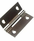 Pack Of 240 Zinc Plated Steel Butt Hinges For Doors showing a heavy duty 50mm hinge for secure door operation and rust resistance.