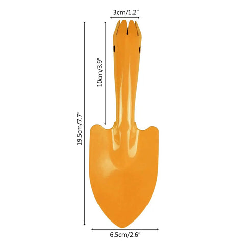Orange trowel from Colorful Metal Garden Trowels Set Of 10 Hand Shovels For Kids Teens And Adults Built To Last Tough As Nails Tools