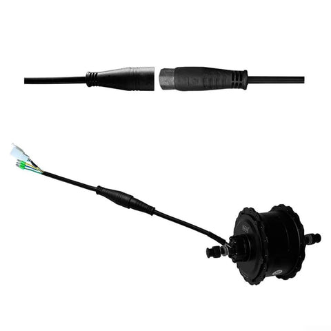 60cm E Bike Motor Cable With Julet 9 Pin Female Adapter Extension Wire For Hub Motors Durable Connector Lead For Electric Bicycle Systems Premium Quality Durable E Bike Cable With Weather Resistant Jacket And Secure Julet 9 Pin Connector