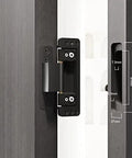 Ultra Thin Hidden Door Hinges For Secret Rooms Invisible Concealed Hinges Heavy Duty Adjustable Butt Hinges Two Pack Black