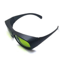 Professional Laser Safety Glasses provide beefy OD5 protection for 660Nm and 800 to 1095Nm erbium systems with green lenses.