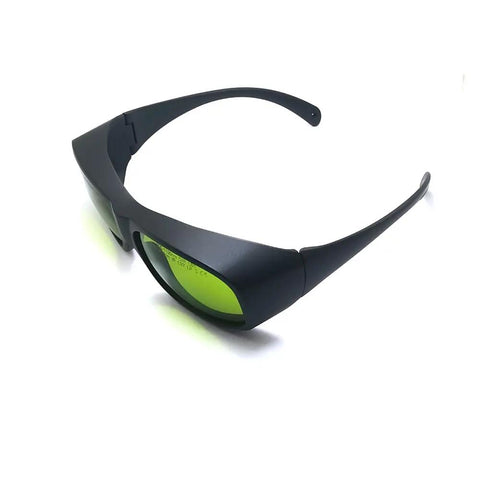 Professional Laser Safety Glasses provide beefy OD5 protection for 660Nm and 800 to 1095Nm erbium systems with green lenses.