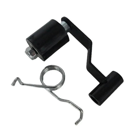 Heavy Duty Chain Tensioner Spring Roller Slider Guide Adjuster Pulley Kit For 110cc 125cc 300cc Atv Quad Bike Worn Assembly Replacement Durable Steel Brake Gear, black roller and spring