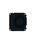 Top Shelf 50 Pack V400 3D Printer Hot End Cooling Fans Kickass Turbofan Upgrades Heavy Duty Wiring For Rapid Prototyping And Sweet Build Results Quick Swap view of a V400 cooling fan with a black casing and J-shaped head.
