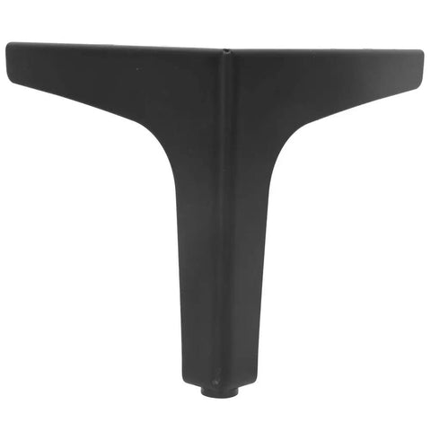 Modern Black Furniture Legs Set For Sofa Cabinets Tables With Anti Skid Silicone Pads Built To Last Stable Construction 4 Pcs Height Options