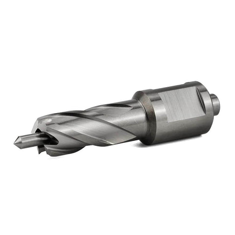 Oscarbide annular cutter, 9/16 in diameter, 1 in depth, 3/4 in Weldon shank with pilot pin for magnetic drill press