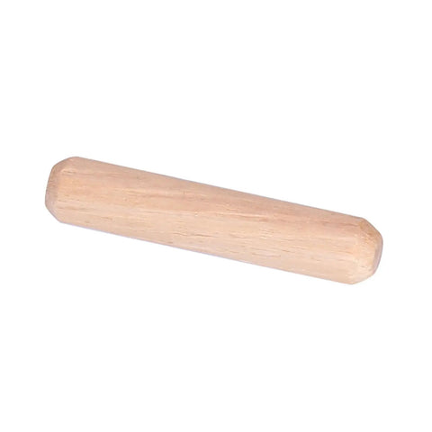 Close-up of a single dowel from the Premium Fluted Wooden Dowel Pins Set M6 50 Pieces For Strong Furniture Joints And DIY Woodworking Durable DIY Connectors