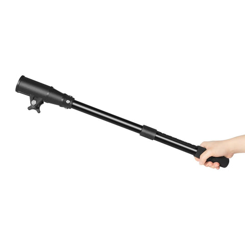 Telescoping Extension Handle For Transom Mount Trolling Motors And Hand Control Outboards Universal Fit With 17 To 25 Inch Adjustable Length Tool Free Twist Lock Easy Install Grab And Go Ready Built For Broad Compatibility And Quick Adjust