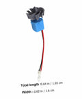Portable Mini Wind And Hydro Generator Dual Powered Educational Kit featuring a plastic turbine model, close-up view, 0.64 in tall